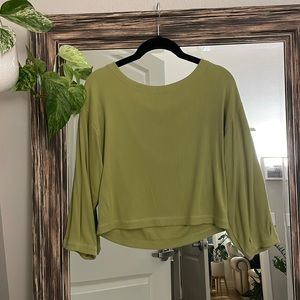 Aritzia Wilfred Brand Light Green Long Sleeve Shirt XS